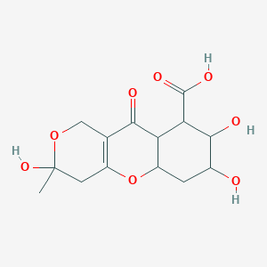 3,7,8-Trihydroxy-3-methyl-10-oxo-1,4,5a,6,7,8,9,9a-octahydropyrano[4,3-b]chromene-9-carboxylic acid