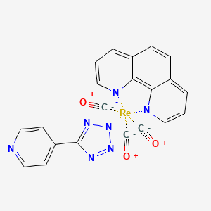 molecular formula C21H12N7O3Re-3 B12352254 (OC-6-33)-tricarbonyl(1,10-phenanthroline-kappaN1,kappaN10)[4-(2H-tetrazol-5-yl-kappaN2)pyridinato]-rhenium 