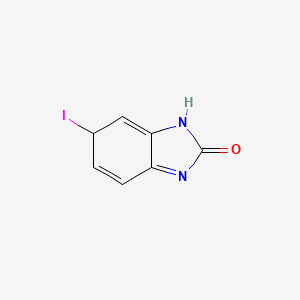 molecular formula C7H5IN2O B12352276 6-Iodo-1,6-dihydrobenzimidazol-2-one 