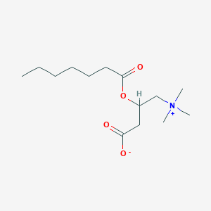 molecular formula C14H27NO4 B1235233 Heptanoylcarnitine 