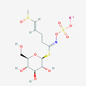 potassium;[(E)-[(E)-5-methylsulfinyl-1-[(2S,3R,4S,5S,6R)-3,4,5-trihydroxy-6-(hydroxymethyl)oxan-2-yl]sulfanylpent-4-enylidene]amino] sulfate