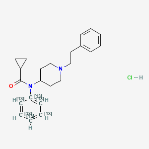 N-(1-phenethylpiperidin-4-yl)-N-(phenyl-13C6)cyclopropanecarboxamide,monohydrochloride