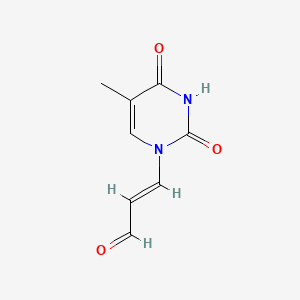molecular formula C45H69O3P<br>(CH3(CH2)8C6H4O)3P<br>C8H8N2O3 B1235239 Thymine propenal CAS No. 85394-19-0
