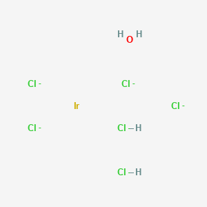 molecular formula Cl6H4IrO-4 B12352399 Hydrogen hexachloroiridate hydrate 