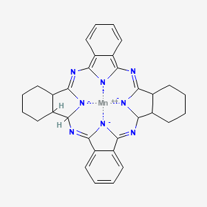 molecular formula C32H30MnN8-2 B12352450 manganese(2+);(1Z,11Z,20Z,28Z)-2,11,20,29-tetraza-37,38,39,40-tetrazanidanonacyclo[28.6.1.13,10.112,19.121,28.04,9.013,18.022,27.031,36]tetraconta-1,3,5,7,9,11,20,22,24,26,28-undecaene 