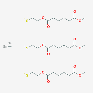 2-(6-Methoxy-6-oxohexanoyl)oxyethanethiolate;methyltin(3+)