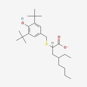 molecular formula C25H41O3S- B12352486 2-Ethylhexyl[(3,5-di-tert-butyl-4-hydroxybenzyl)sulfanyl]acetate 