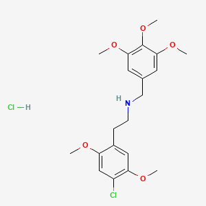 molecular formula C20H27Cl2NO5 B12352527 2-(4-chloro-2,5-dimethoxyphenyl)-N-(3,4,5-trimethoxybenzyl)ethanamine,monohydrochloride CAS No. 2749391-65-7