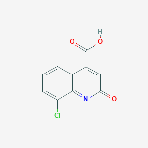 molecular formula C10H6ClNO3 B12352547 4-Quinolinecarboxylic acid, 8-chloro-1,2-dihydro-2-oxo- 