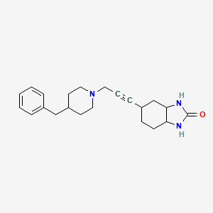 5-[3-(4-Benzylpiperidin-1-yl)prop-1-ynyl]-1,3,3a,4,5,6,7,7a-octahydrobenzimidazol-2-one