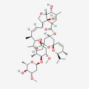 molecular formula C47H70O14 B12352636 Avermectin A1a,5-O-demethyl-25-de(1-methylpropyl)-25-(1-methylethyl)- 