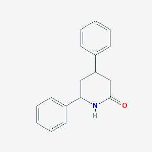 molecular formula C17H17NO B12352646 4,6-Diphenylpiperidin-2-one 