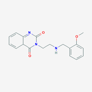 molecular formula C18H19N3O3 B12352661 3-[2-[(2-methoxyphenyl)methylamino]ethyl]-4aH-quinazoline-2,4-dione 