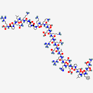 molecular formula C141H235N47O41 B12352666 L-Arginine,glycyl-L-seryl-L-seryl-L-phenylalanyl-L-leucyl-L-seryl-L-prolyl-L-a-glutamyl-L-histidyl-L-glutaminyl-L-arginyl-L-valyl-L-glutaminyl-L-glutaminyl-L-arginyl-L-lysyl-L-a-glutamyl-L-seryl-L-lysyl-L-lysyl-L-prolyl-L-prolyl-L-alanyl-L-lysyl-L-leucyl-L-glutaminyl-L-prolyl- 