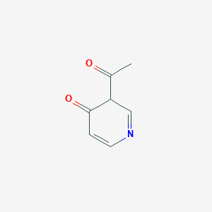 molecular formula C7H7NO2 B12352706 3-acetyl-3H-pyridin-4-one 