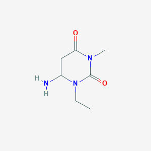 6-Amino-1-ethyl-3-methyl-1,3-diazinane-2,4-dione