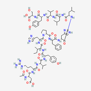 Ac-Asp-Arg-DL-Val-DL-Tyr-DL-Ile-DL-His-Pro-DL-Phe-DL-His-DL-Leu-DL-Leu-DL-Val-DL-Tyr-DL-Ser-OH