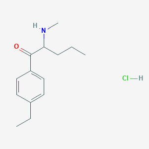 molecular formula C14H22ClNO B12352812 1-(4-Ethylphenyl)-2-(methylamino)pentan-1-one,monohydrochloride CAS No. 2748592-71-2