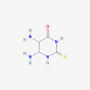 molecular formula C4H8N4OS B12352827 5,6-Diamino-2-sulfanylidene-1,3-diazinan-4-one 