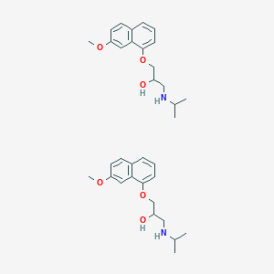 molecular formula C34H46N2O6 B12352830 1-(7-methoxynaphthalen-1-yl)oxy-3-(propan-2-ylamino)propan-2-ol 