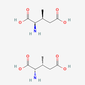 molecular formula C12H22N2O8 B12352855 (2R,3S)-2-amino-3-methylpentanedioic acid;(2S,3R)-2-amino-3-methylpentanedioic acid 