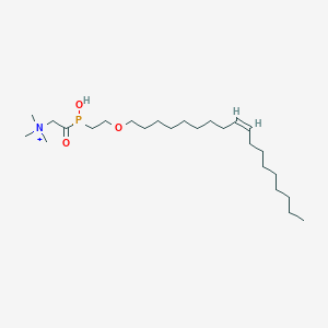 molecular formula C25H51NO3P+ B12352885 [2-[hydroxy-[2-[(Z)-octadec-9-enoxy]ethyl]phosphanyl]-2-oxoethyl]-trimethylazanium 