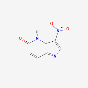 molecular formula C7H5N3O3 B12352902 3-Nitro-3a,4-dihydropyrrolo[3,2-b]pyridin-5-one 