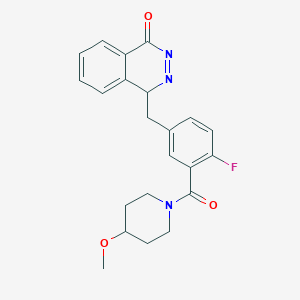 molecular formula C22H22FN3O3 B12352942 4-[[4-fluoro-3-(4-methoxypiperidine-1-carbonyl)phenyl]methyl]-4H-phthalazin-1-one 