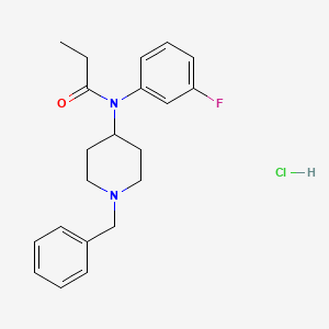 molecular formula C21H26ClFN2O B12352954 N-(1-benzylpiperidin-4-yl)-N-(3-fluorophenyl)propionamide,monohydrochloride CAS No. 2748624-49-7