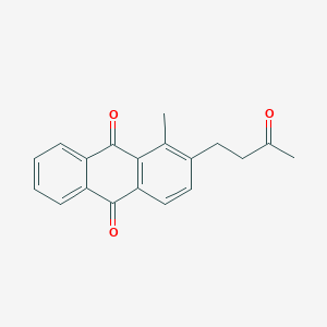 molecular formula C19H16O3 B1235298 1-Methyl-2-(3-oxobutyl)anthracene-9,10-dione CAS No. 871577-15-0