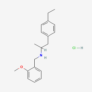 molecular formula C19H26ClNO B12353038 1-(4-ethylphenyl)-N-(2-methoxybenzyl)propan-2-amine,monohydrochloride 