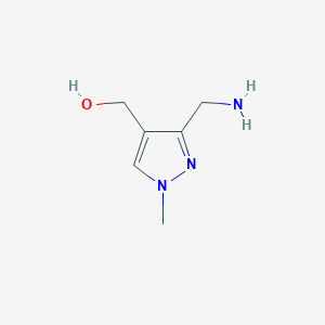 [3-(aminomethyl)-1-methyl-1H-pyrazol-4-yl]methanol