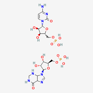 [(2R,3S,4R,5R)-5-(4-amino-2-oxopyrimidin-1-yl)-3,4-dihydroxyoxolan-2-yl]methyl dihydrogen phosphate;[(2R,3S,4R,5R)-3,4-dihydroxy-5-(6-oxo-2,3,4,5-tetrahydro-1H-purin-9-yl)oxolan-2-yl]methyl dihydrogen phosphate