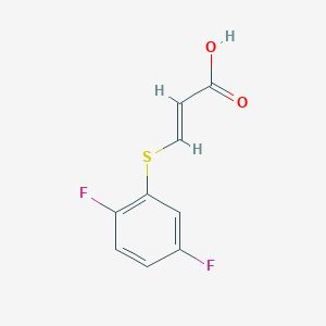 3-[(2,5-Difluorophenyl)sulfanyl]prop-2-enoic acid