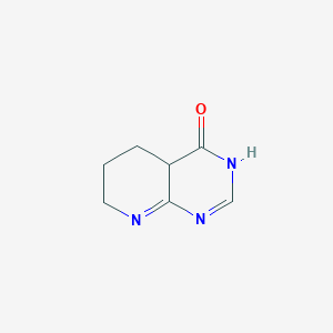 molecular formula C7H9N3O B12353050 4a,5,6,7-tetrahydro-3H-pyrido[2,3-d]pyrimidin-4-one 