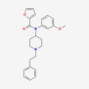 N-(3-methoxyphenyl)-N-(1-phenethylpiperidin-4-yl)furan-2-carboxamide