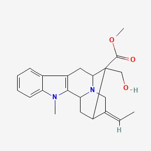 molecular formula C22H26N2O3 B1235307 Voacalotine 