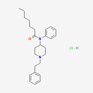 molecular formula C26H37ClN2O B12353087 N-(1-phenethylpiperidin-4-yl)-N-phenylheptanamide CAS No. 2749326-85-8