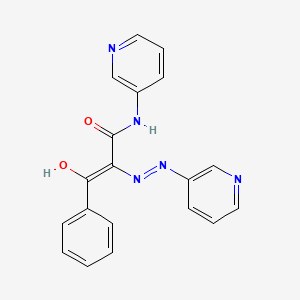 3-oxo-3-phenyl-N-(pyridin-3-yl)-2-[2-(pyridin-3-yl)hydrazin-1-ylidene]propanamide