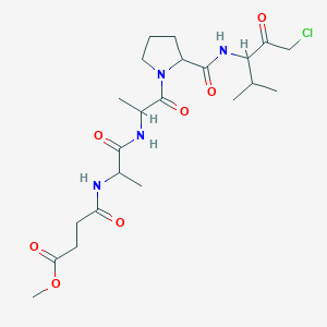 molecular formula C22H35ClN4O7 B12353136 Elastase Inhibitor III 