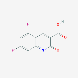 molecular formula C10H5F2NO3 B12353170 5,7-difluoro-2-oxo-4aH-quinoline-3-carboxylic acid 