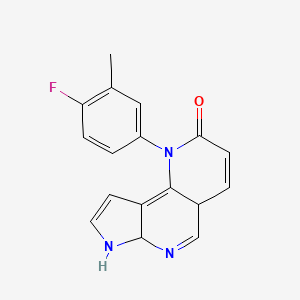 1-(4-fluoro-3-methylphenyl)-6a,7-dihydro-4aH-pyrrolo[2,3-h][1,6]naphthyridin-2-one