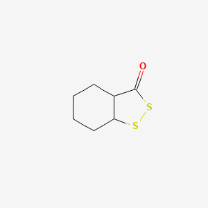 molecular formula C7H10OS2 B12353210 3a,4,5,6,7,7a-Hexahydrobenzo[c]dithiol-3-one 