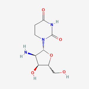 1-[(2R,3R,4S,5R)-3-amino-4-hydroxy-5-(hydroxymethyl)oxolan-2-yl]-1,3-diazinane-2,4-dione