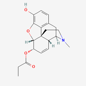 molecular formula C20H23NO4 B1235323 6-O-Propanoylmorphine CAS No. 66640-98-0