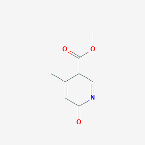 molecular formula C8H9NO3 B12353238 methyl 4-methyl-6-oxo-3H-pyridine-3-carboxylate 