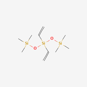 molecular formula C10H24O2Si3 B12353248 Trisiloxane, diethenylhexamethyl- 