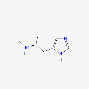 molecular formula C7H13N3 B1235325 alpha,N(alpha)-Dimethylhistamine CAS No. 76721-87-4