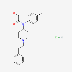 2-methoxy-N-(1-phenethylpiperidin-4-yl)-N-(p-tolyl)acetamide,monohydrochloride