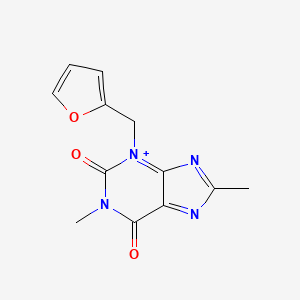 3-(Furan-2-ylmethyl)-1,8-dimethylpurin-3-ium-2,6-dione